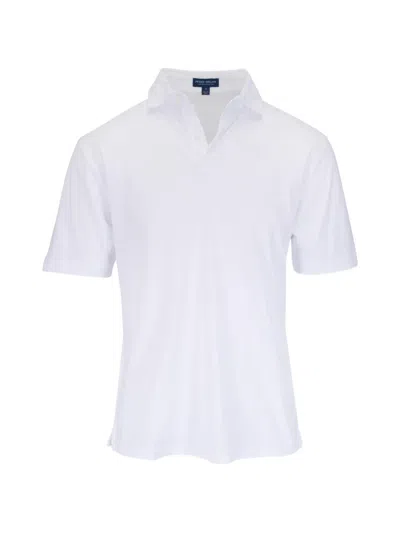 Peter Millar Journeyman Short-sleeve Polo Shirt In White
