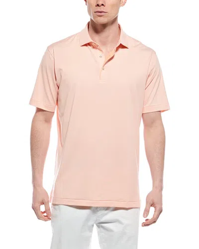 Peter Millar Jubilee Performance Jersey Polo Shirt In Orange