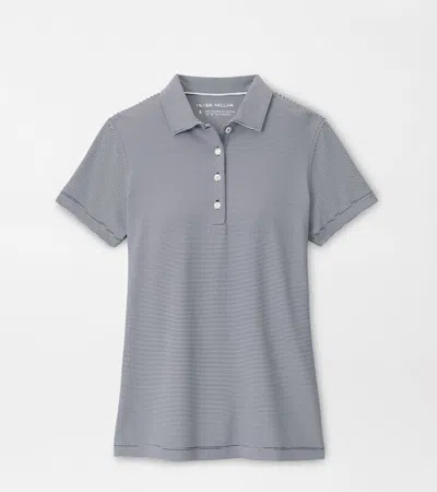 Peter Millar Jubilee Short-sleeve Button Polo In Blue