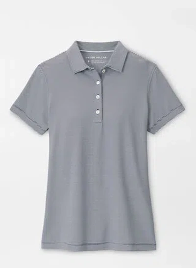 Peter Millar Jubilee Short-sleeve Button Polo In Navy