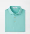Peter Millar Jubilee Stripe Performance Polo In Green