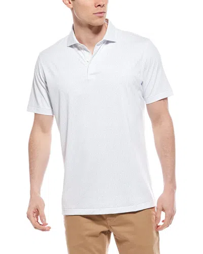 Peter Millar Keys Performance Jersey Polo Shirt In White