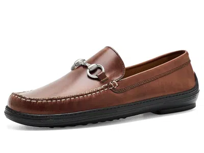Peter Millar Kiely Driving Moccasin Men's Flat Shoes Whiskey: 13 M, Leather In Brown