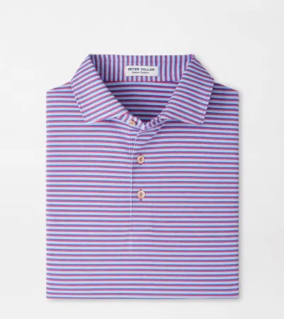Peter Millar Lenway Performance Jersey Polo In Brown