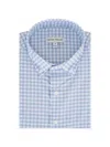 Peter Millar Lewis Buttoned Checked Shirt In Blue