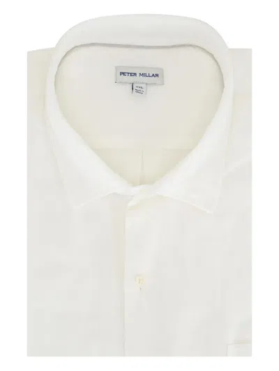 Peter Millar Linen-blend Shirt In Neutral