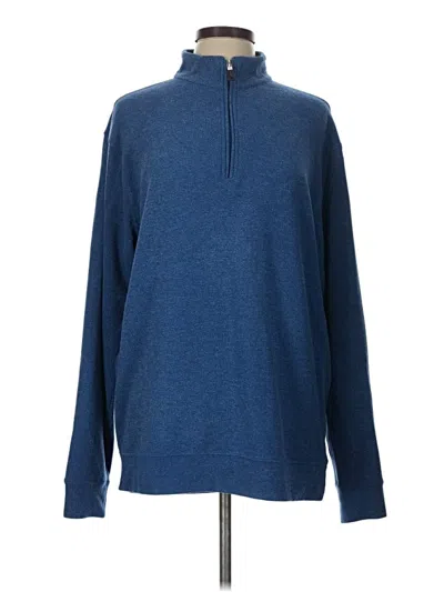 Pre-owned Peter Millar Long Sleeve Top Blue Turtleneck Tops