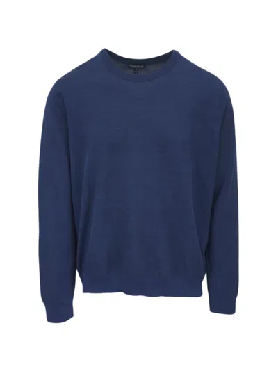Peter Millar Long-sleeve Crew Neck Sweater In Blue