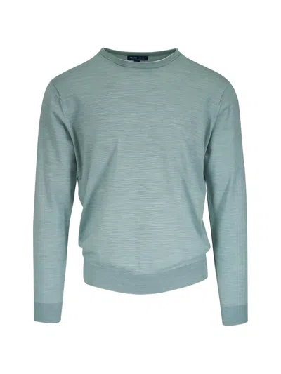 Peter Millar Long-sleeve Crew-neck Sweater In Blue