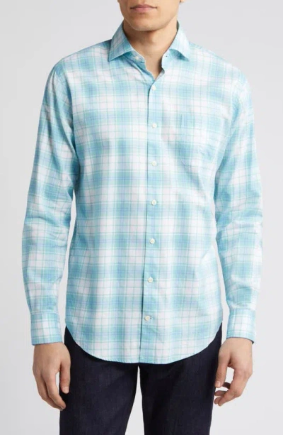 Peter Millar Lynden Summer Soft Cotton Twill Button-up Shirt In Cloud