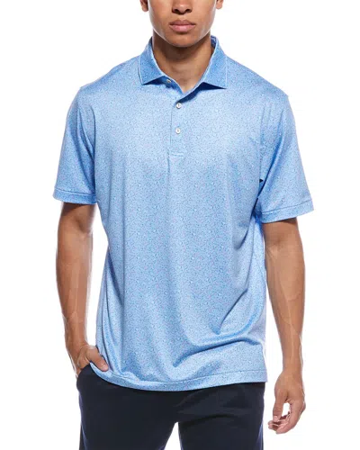 Peter Millar Macaw Performance Jersey Polo Shirt In Blue