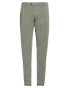 Peter Millar Man Pants Sage Green Size 34 Cotton, Elastane In Sage Green