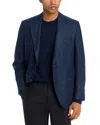 Peter Millar Melange Classic Fit Textured Solid Soft Jacket In Blue
