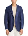 Peter Millar Melange Solid Hyperlight Regular Fit Soft Jacket In Blue