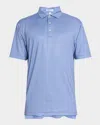 Peter Millar Men's Abbott Performance Jersey Polo In White