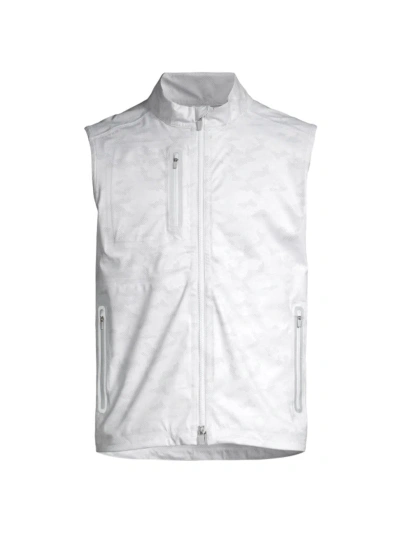 Peter Millar Men's Active Kinetic Camouflage Vest In White