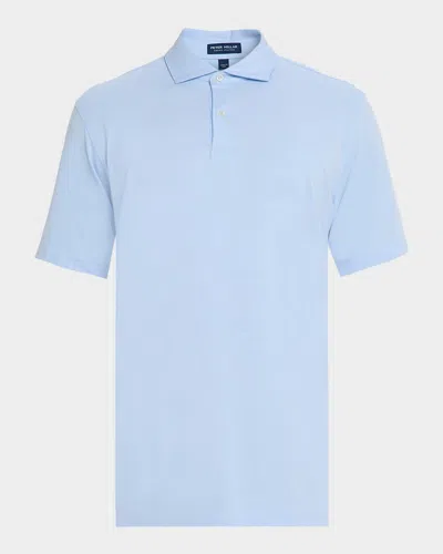 Peter Millar Men's Albatross Cotton Piqué Polo In Blue