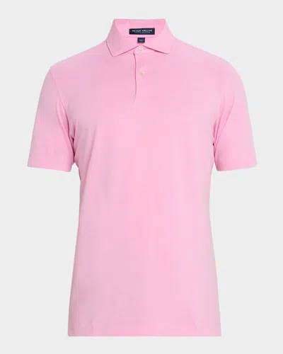 Peter Millar Men's Albatross Cotton Piqué Polo In Pink