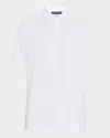 Peter Millar Men's Albatross Slim Pique Polo Shirt In White