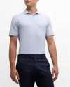 Peter Millar Crown Crafted Albatross Cotton Blend Pique Polo Shirt In White