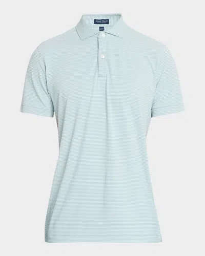 Peter Millar Men & Apos;s Crown Crafted Ballad Performance Jersey Polo Shirt In Blue