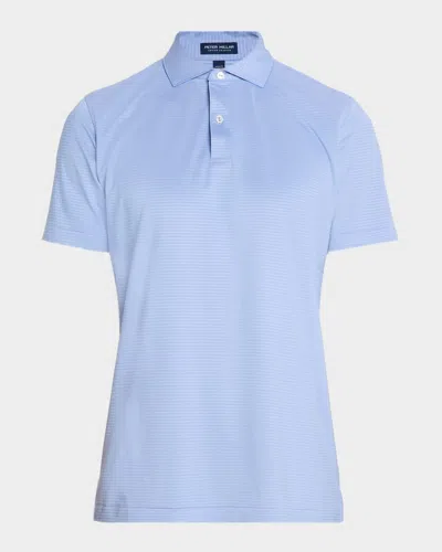 Peter Millar Men & Apos;s Crown Crafted Empire Performance Jersey Polo Shirt In Blue
