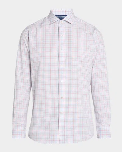 Peter Millar Men & Apos;s Crown Crafted Main Performance Poplin Shirt In White
