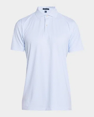 Peter Millar Men & Apos;s Crown Crafted Mayfield Performance Jersey Polo Shirt In White