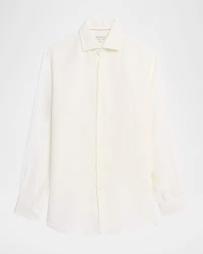 Peter Millar Men & Apos;s Shoreside Linen Button-down Shirt In Neutral