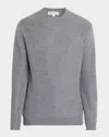 Peter Millar Men's Autumn Crest Honeycomb Crewneck Sweater In Gray