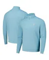 Peter Millar Men's Blue Wm Phoenix Open Perth Oval Stitch Performance Quarter-zip Sweatshirt In Blue