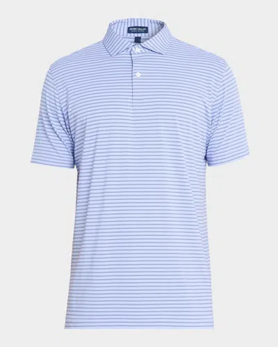 Peter Millar Men's Bridge Performance Jersey Polo In Purple