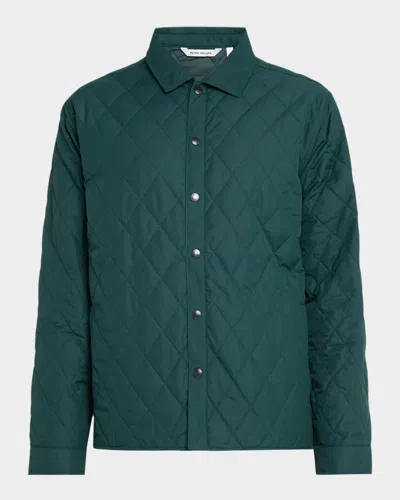 Peter Millar Men's Brighton Quilted Shirt Jacket