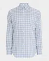 Peter Millar Men's Calgary Crown Lite Cotton-stretch Check Sport Shirt