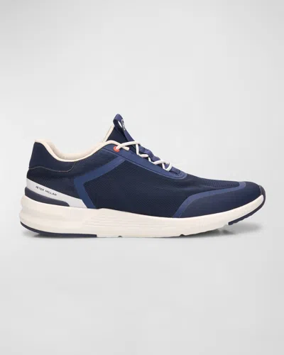 Peter Millar Men's Camberfly Knit Runner Sneakers In Navy