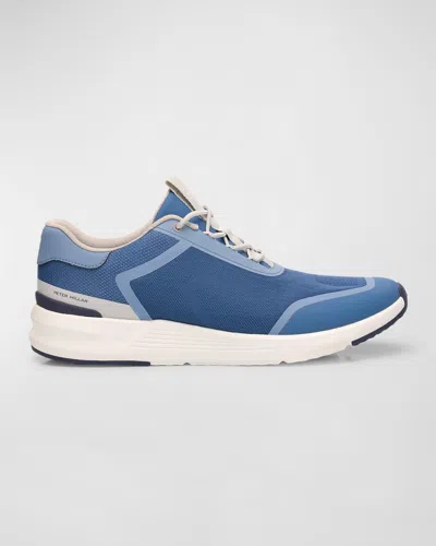 Peter Millar Men's Camberfly Knit Runner Sneakers In Pearl Blue