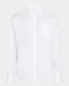 Peter Millar Men's Campbell Cotton Stretch Sport Shirt In Cottage Bl