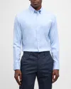Peter Millar Men's Campbell Crown Cotton-stretch Sport Shirt In Cottage Blue