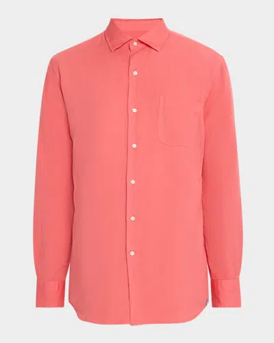 Peter Millar Men's Canal Linen And Cotton Sport Shirt