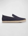 PETER MILLAR MEN'S COASTAL PERFORATED SUEDE ESPADRILLES