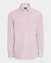 Peter Millar Men's Crafted Mingus Performance Poplin Sport Shirt In Pink Crepe