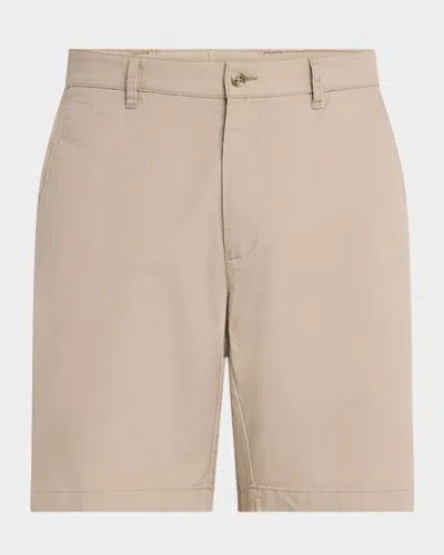 Peter Millar Men's Crown Comfort Flat-front Shorts In Brown