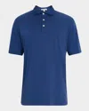 Peter Millar Men's Crown Comfort Pima Cotton Polo Shirt In Blue