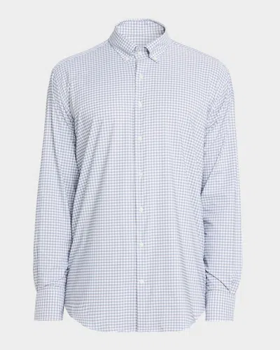 Peter Millar Men's Crown Comfort Quarter-zip Pullover In Gray