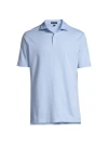Peter Millar Men's Crown Crafted Cotton-blend Pique Polo Shirt In Regatta Blue