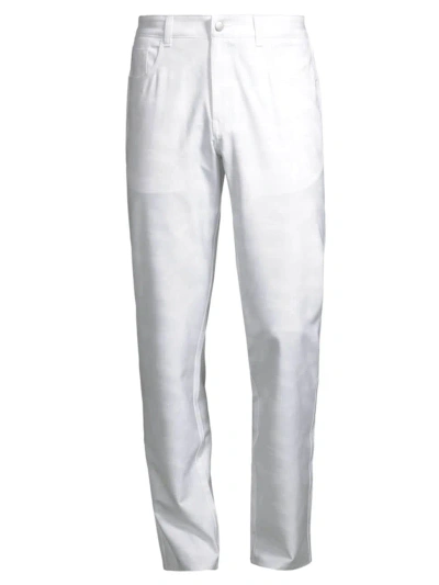 Peter Millar Men's Crown Sport Eb66 Brushstroke Camo Performance Five-pocket Pants In British Grey
