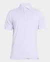 Peter Millar Men's Daven Performance Jersey Polo In Purple