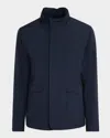Peter Millar Men's Discovery Lightweight Twill Field Jacket In Blue