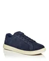 Peter Millar Drift Classic Nubuck Sneaker In Blue