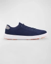 Peter Millar Men's Drift Hybrid Course Knit Low-top Sneakers In Navy